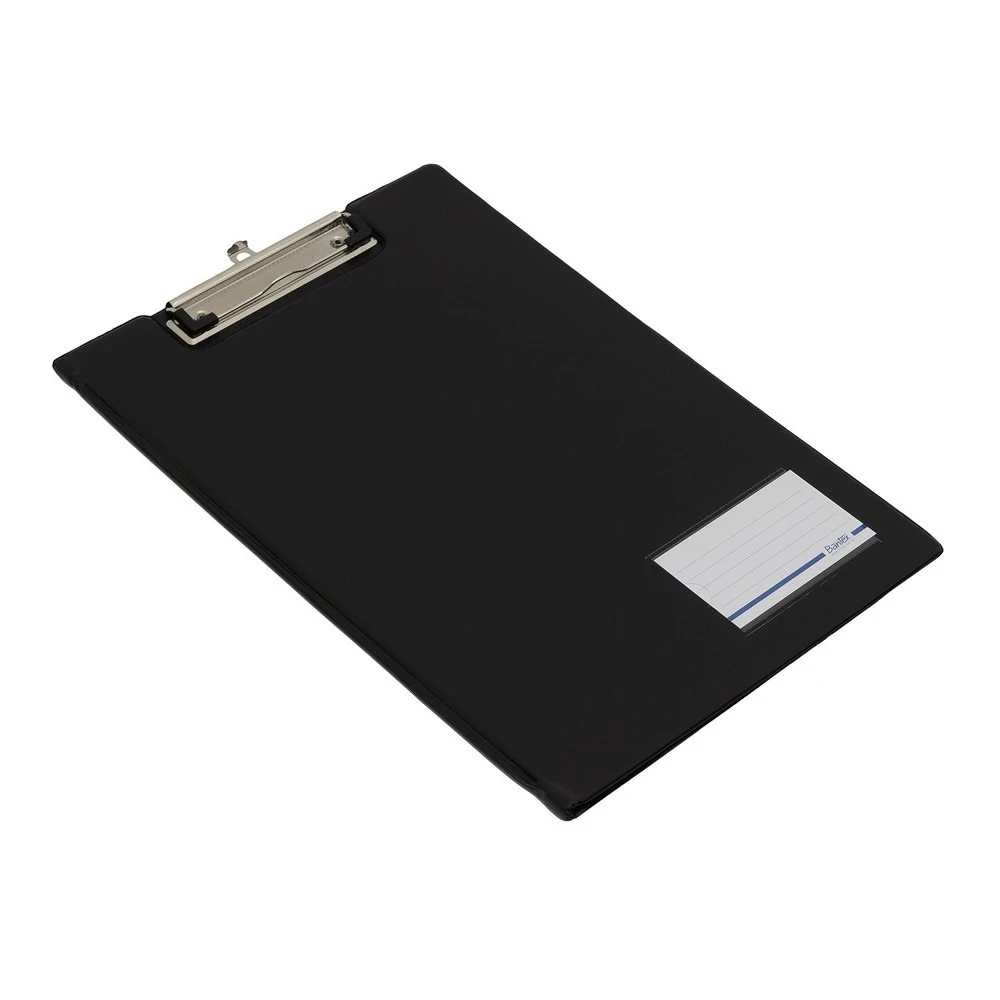 Clipboard Bantex FC Folio With Cover 4211 Blue Black / Papan Jalan Ukuran Folio Hitam Biru
